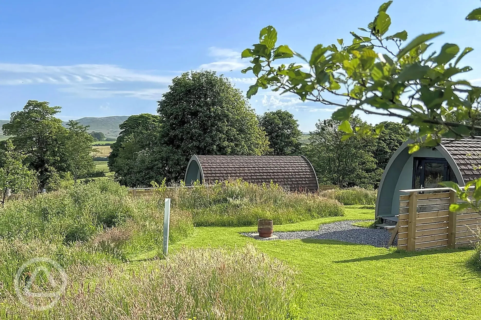 Pods in the Sticks with private outdoor areas and fire pits