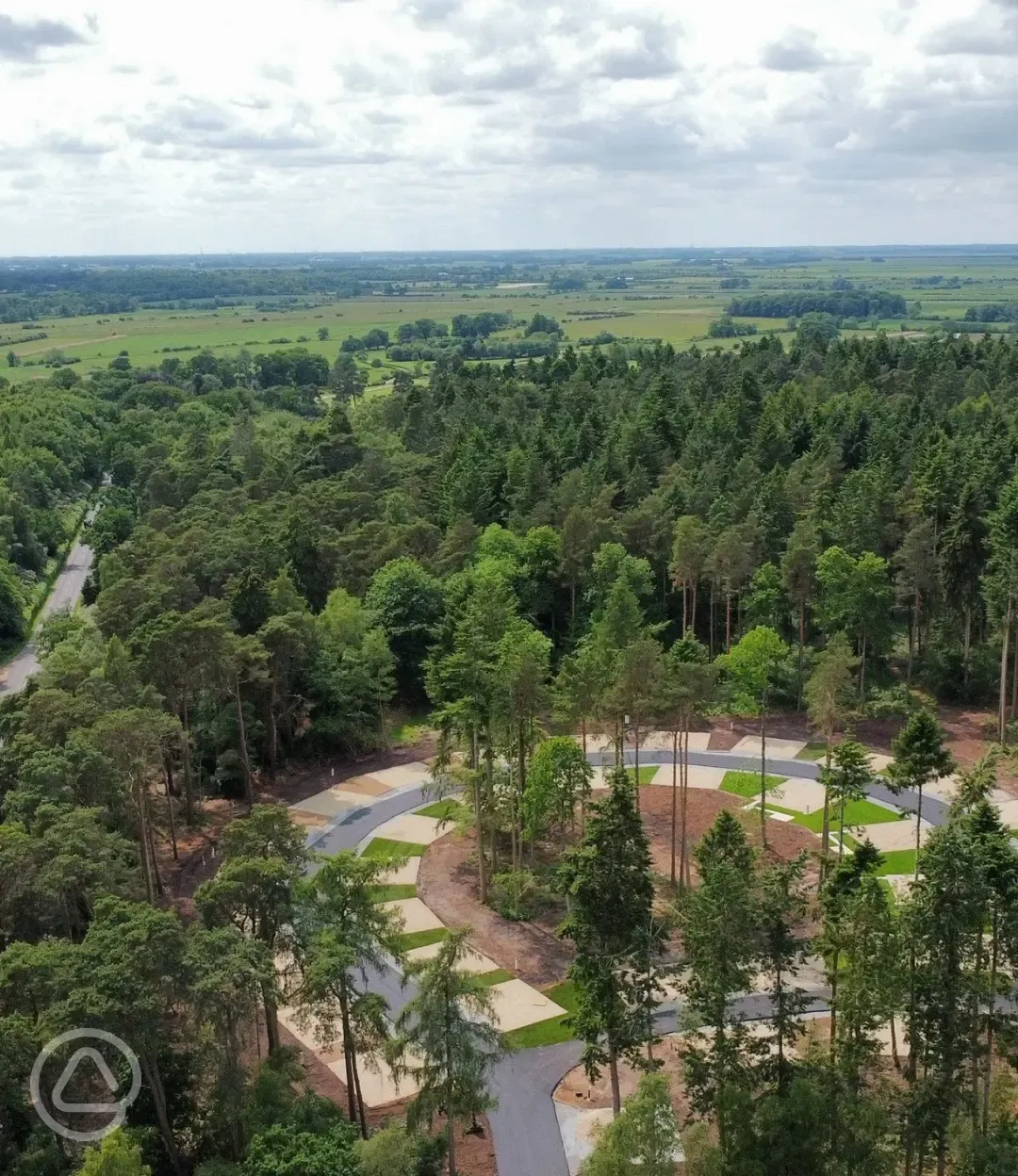 Aerial of The Sandringham Estate CAMC site