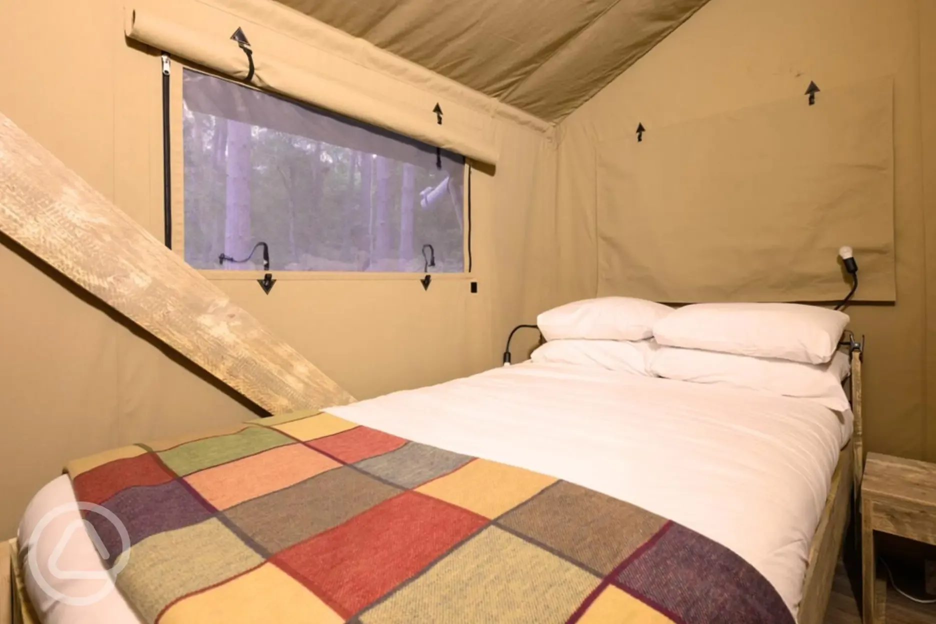 Premium Safari Tent double bedroom (bedding provided)