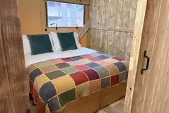 Double bedroom ( can be converted to twin) in the Accessible Deluxe Safari Tent