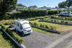 Terraced fully serviced hardstanding and grass pitches (optional electric)