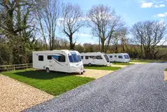 Electric hardstanding and grass pitches with 10 amp hook ups