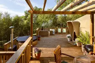 Yurtshire at Eavestone Lake, Ripon, Ripon, North Yorkshire