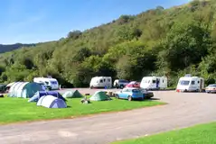 Grass tent pitches (some with electric hook ups available)