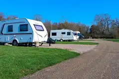 Optional electric hardstanding pitches at Theobalds Park