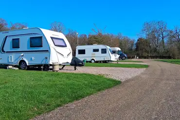 Optional electric hardstanding pitches at Theobalds Park