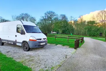 Optional electric hardstanding pitches at Theobalds Park