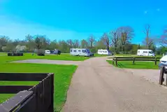 Optional electric hardstanding pitches at Theobalds Park