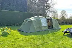 Ready tents with air beds provided