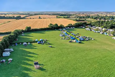 Aerial of Top End Farm in the Bedfordshire countryside