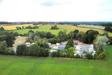 Aerial of High Onn Holiday Park in Staffordshire