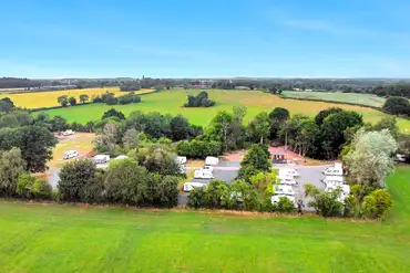 Aerial of High Onn Holiday Park in Staffordshire