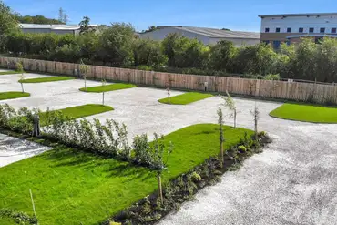 Aerial view of the pitches at Holly Tree Nook