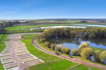 Aerial of Bank End Waters with onsite fishing lakes