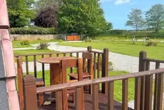 Camping pod deck with outdoor furniture Camping pod deck with outdoor furniture