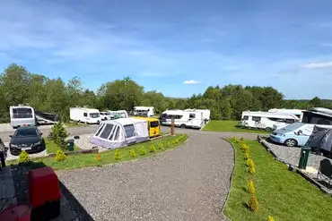 Fully serviced hardstanding touring pitches