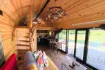 Scranton interior with a mezzanine king sized bedroom