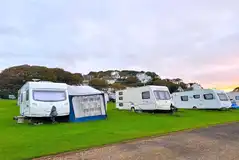 Electric grass touring pitches with 10 amp hook up