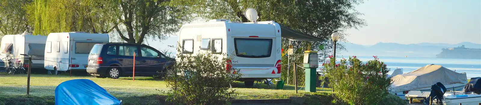 River and lakeside campsites