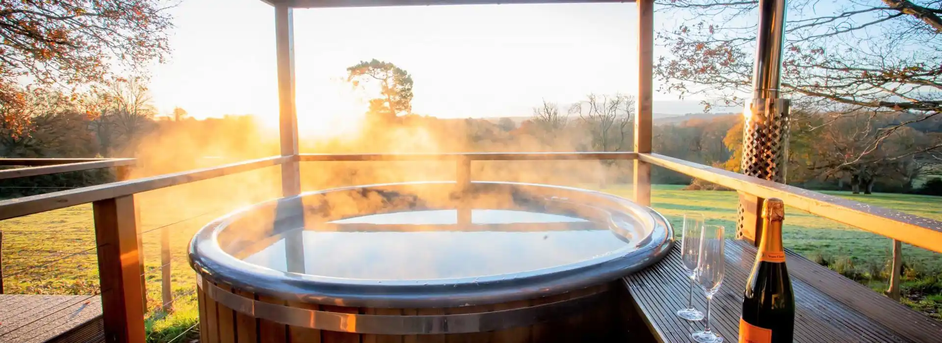 Glamping with hot tubs