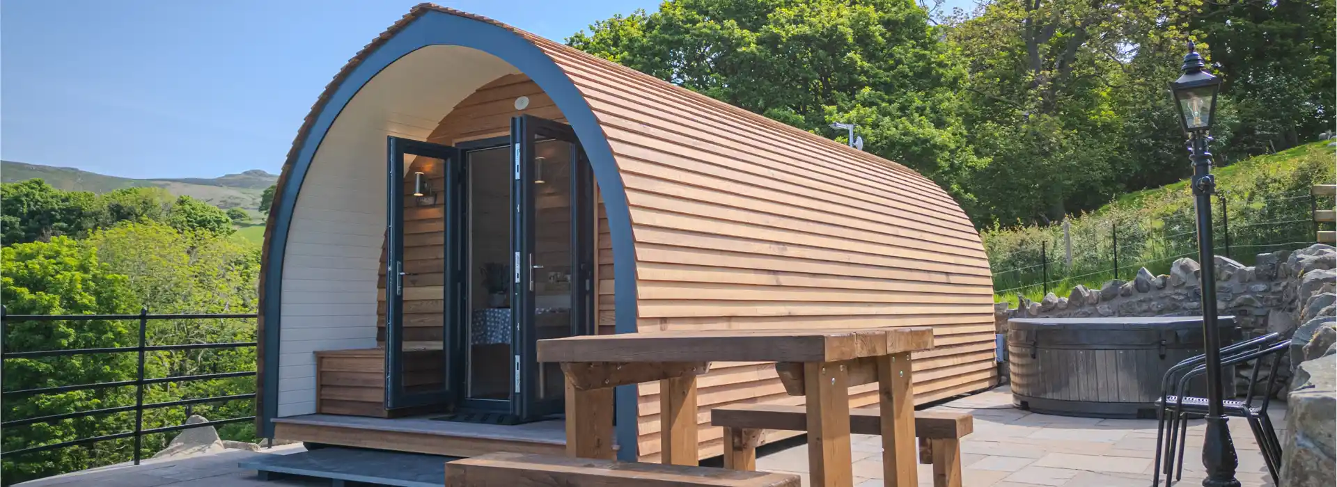 Camping and glamping pods