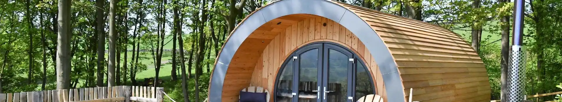 Camping pods with hot tubs in Yorkshire