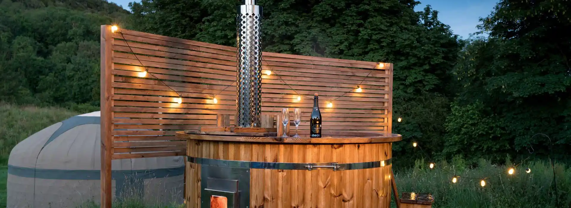 Yurt holidays with hot tubs