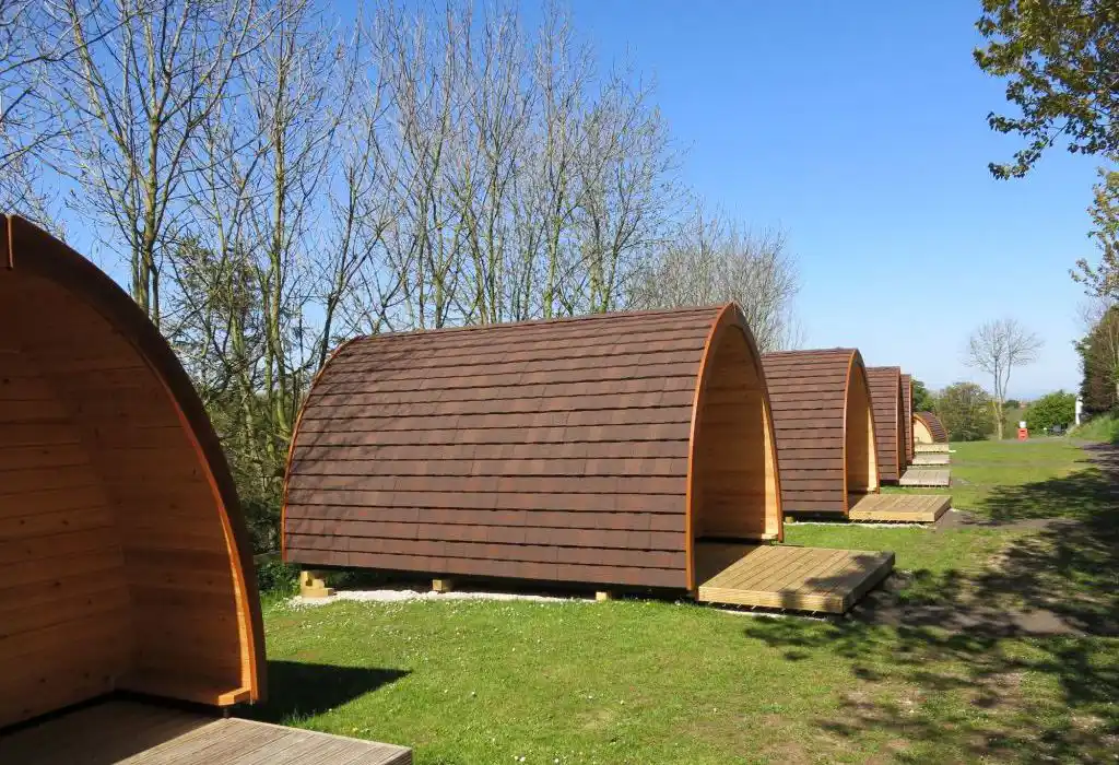 Camping pods in Whitby