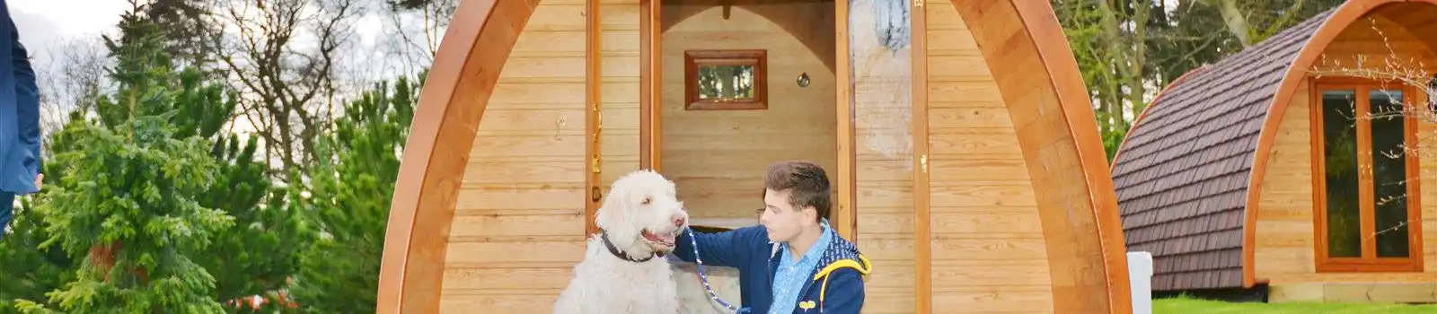 Dog friendly camping pods