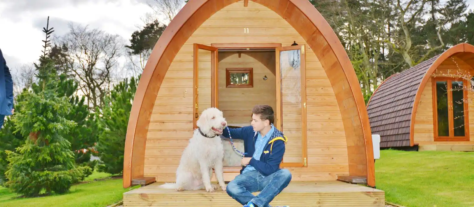 Dog friendly camping pods