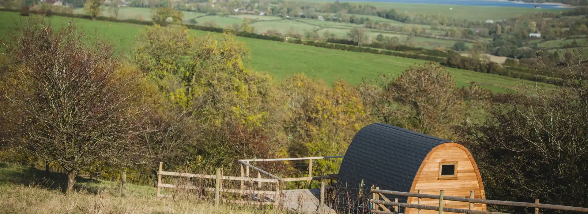 Camping pods in the Peak District