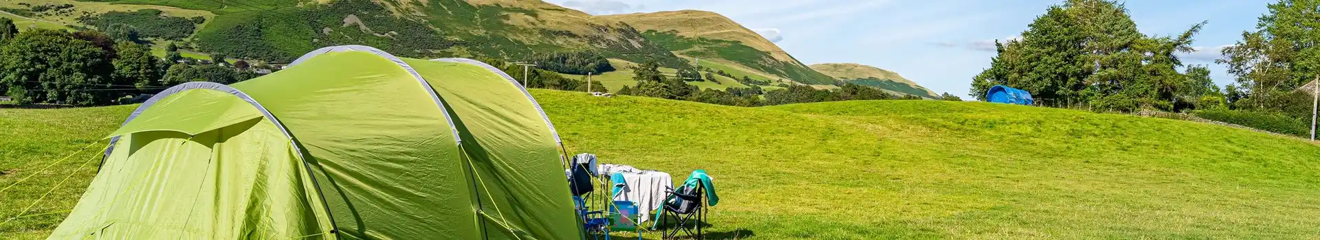Tent camping pitches