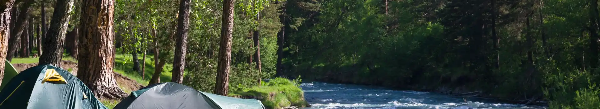 Waterside campsites