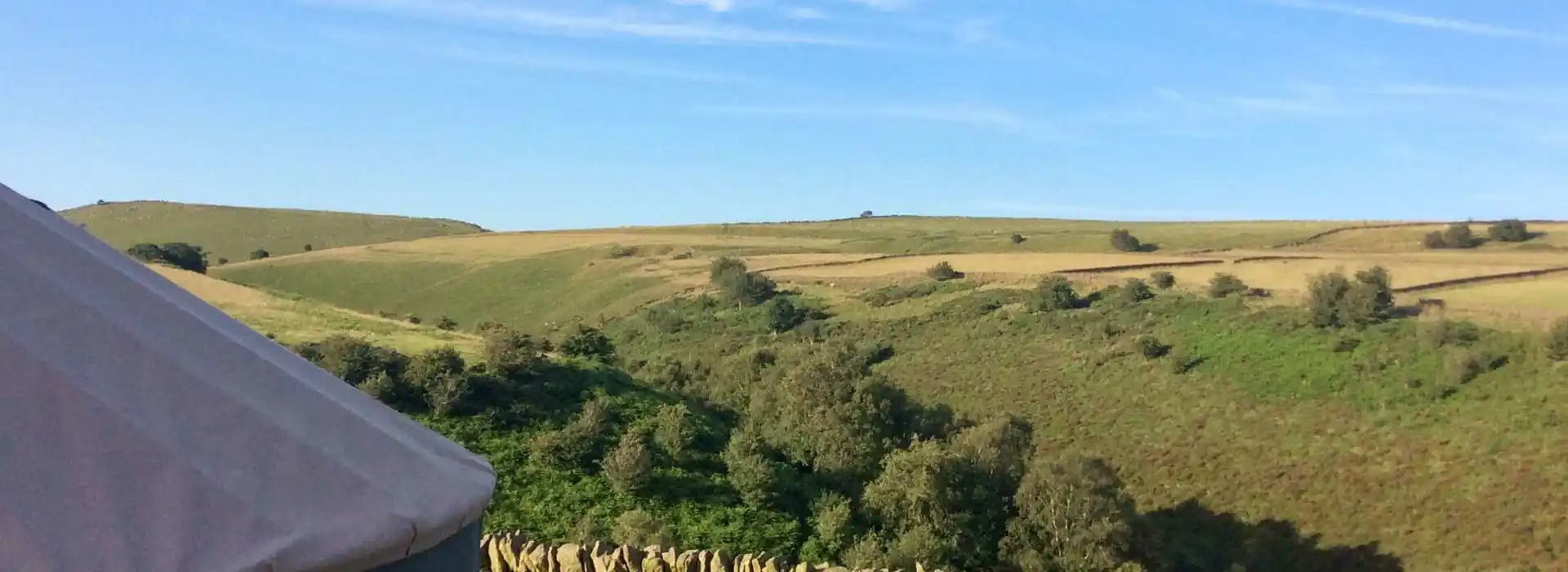 Yurt holidays in Derbyshire and the Peak District