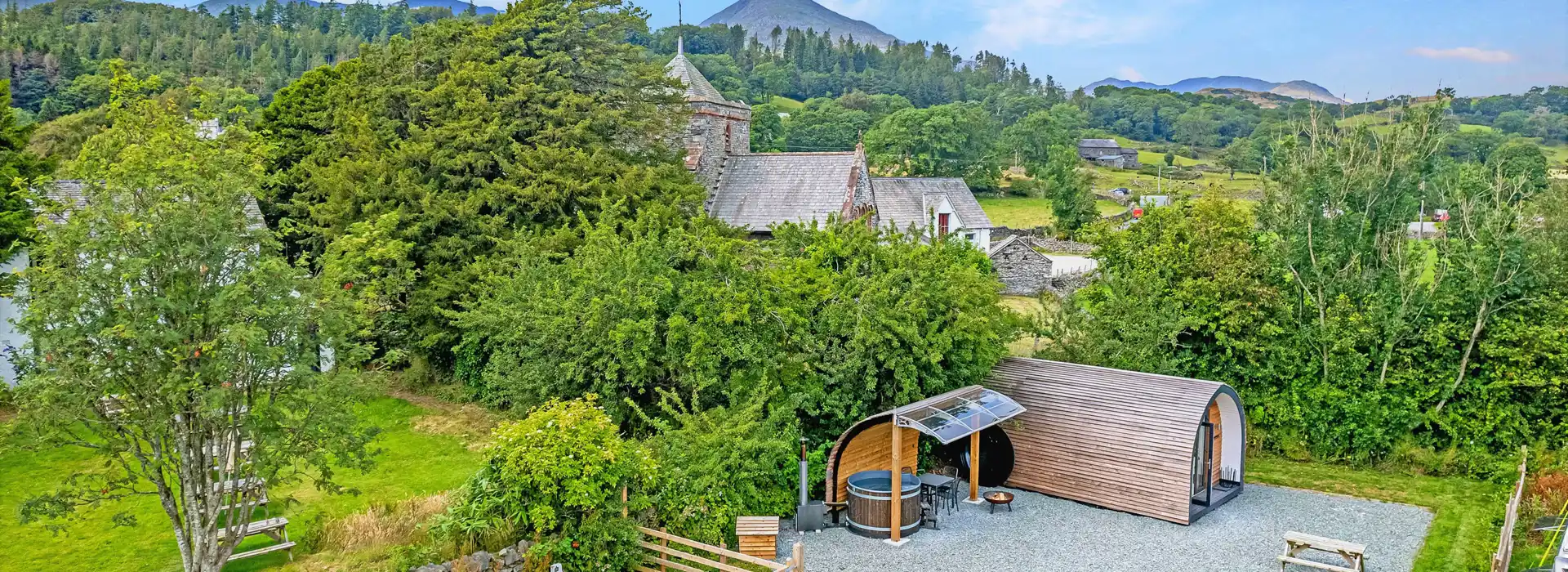 Glamping pods with hot tubs in the Lake District