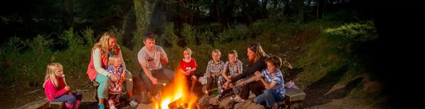 Campfire campsites in Cornwall