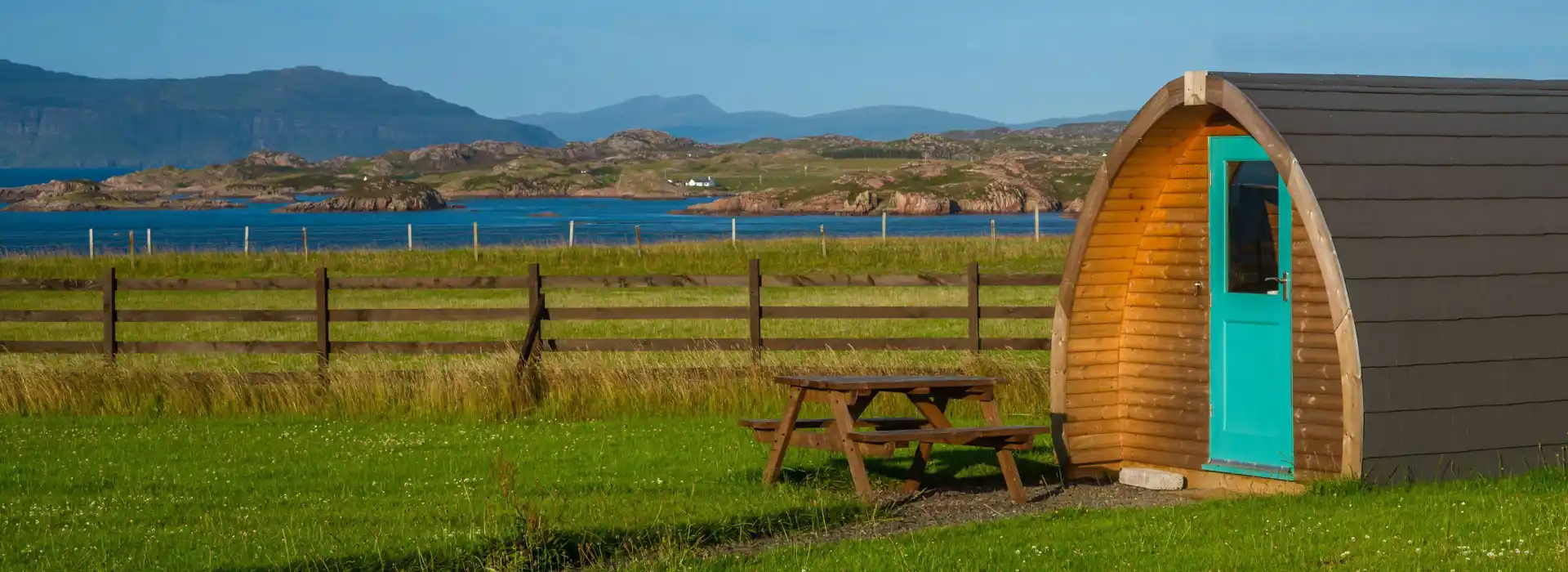 Camping and glamping pods in Glencoe