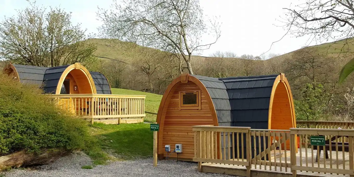 Camping pods in North West England