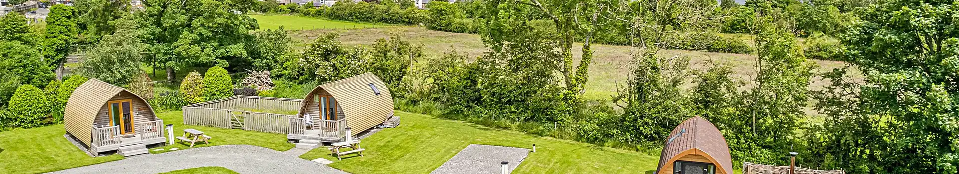 Glamping pods with hot tubs in North West England