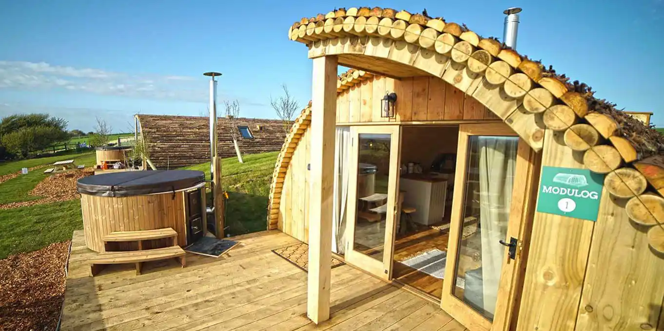 Camping pods on the Isle of Wight