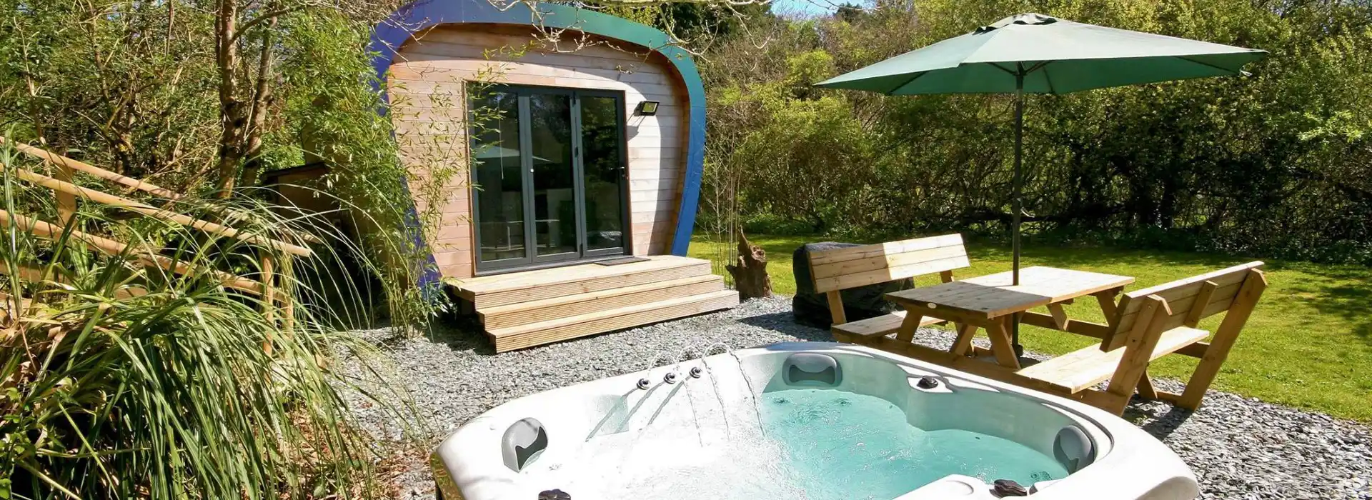 Glamping with hot tubs in Devon