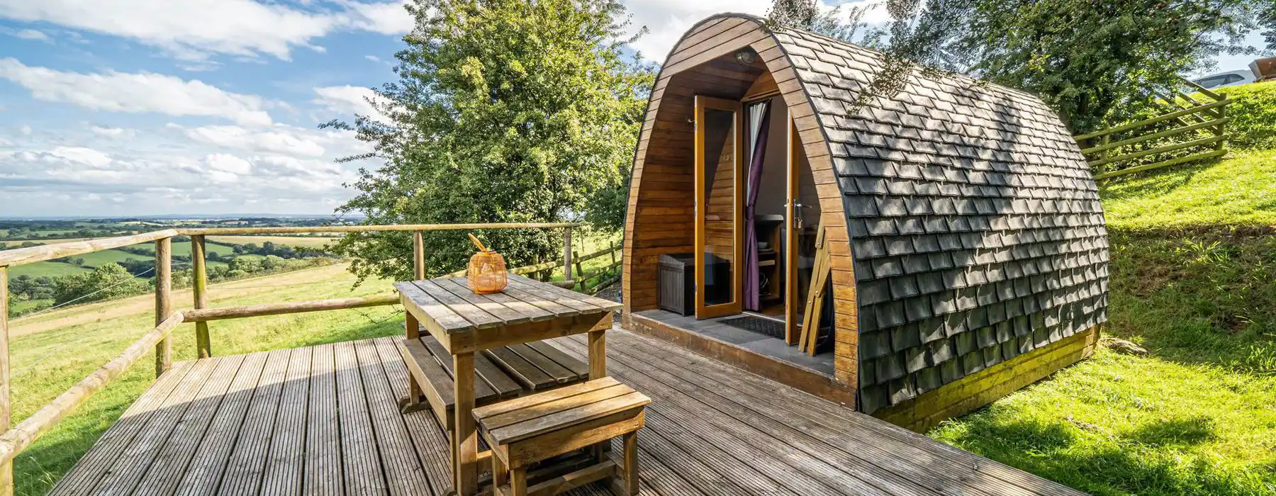 Camping pods in Derbyshire and the Peak District