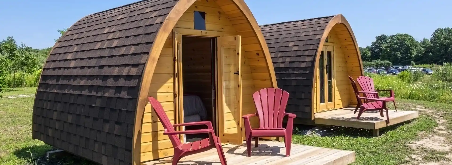 Bury camping pods