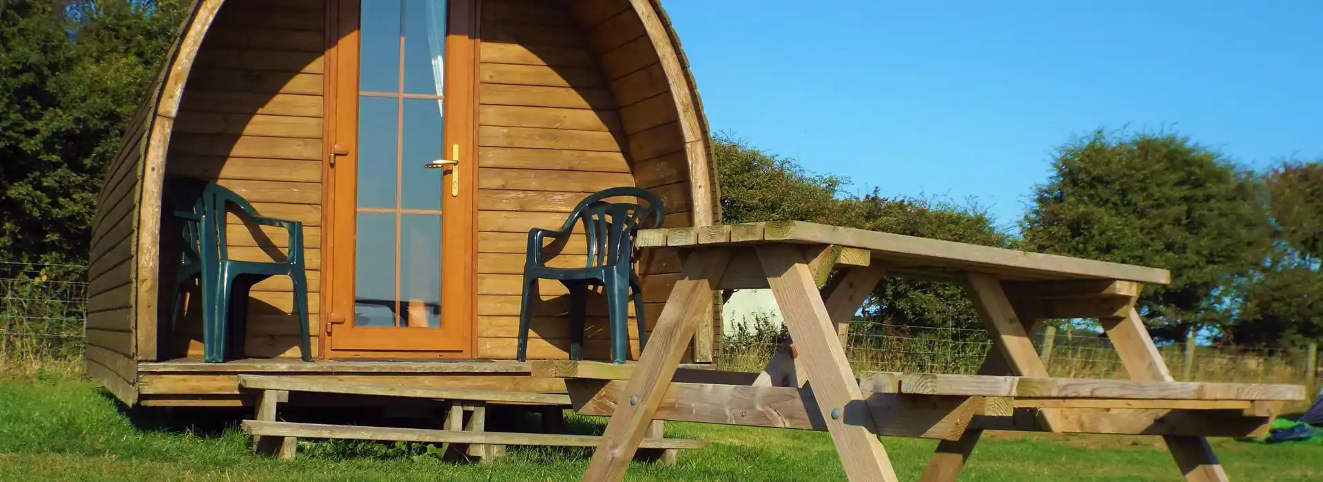 Camping pods in East Yorkshire
