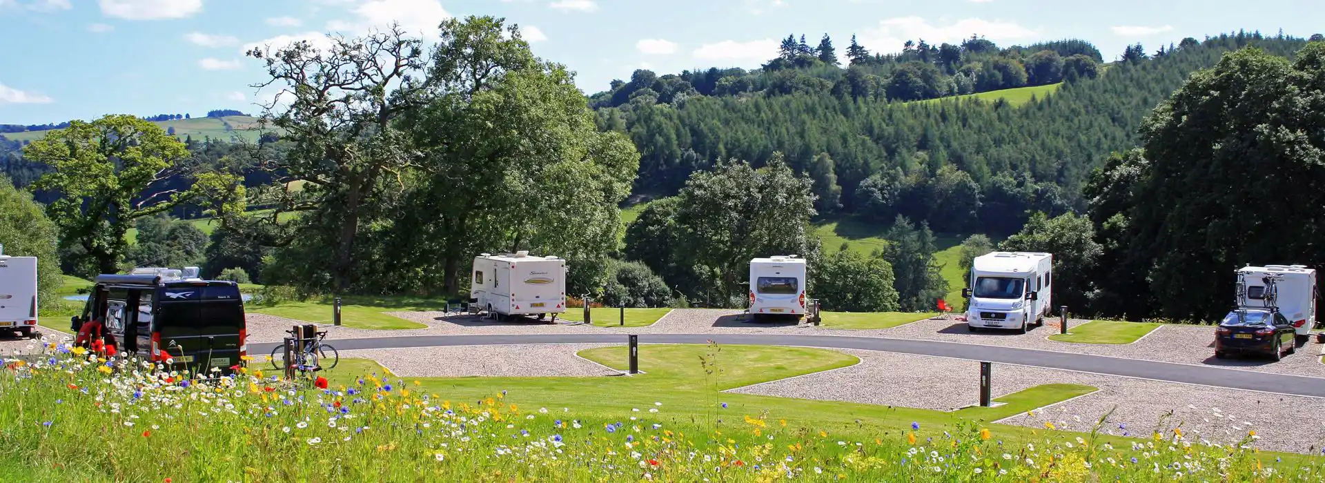 Caravan parks in Powys