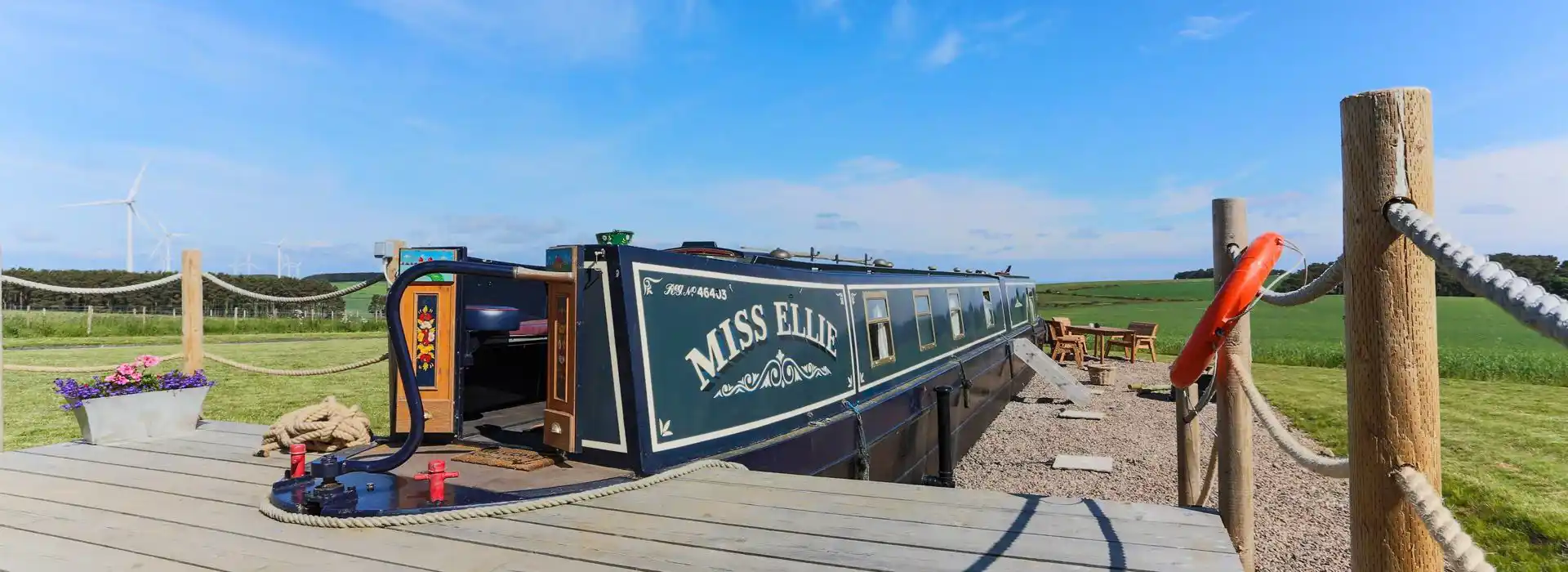 Narrowboat glamping