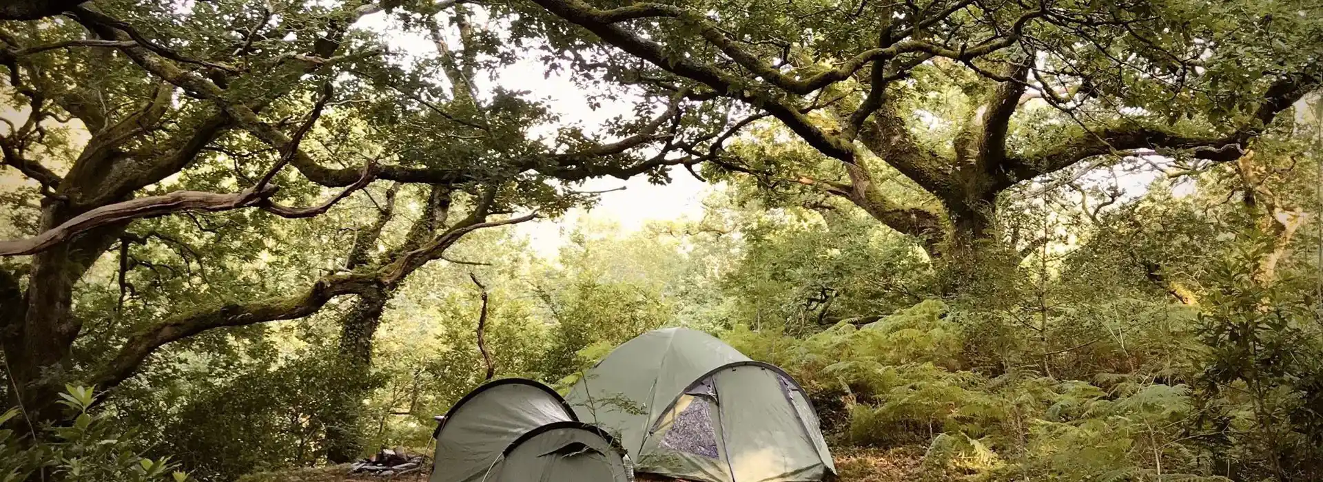 almost wild camping in Wales