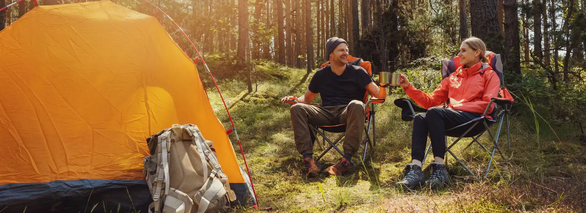 Woodland camping in Yorkshire