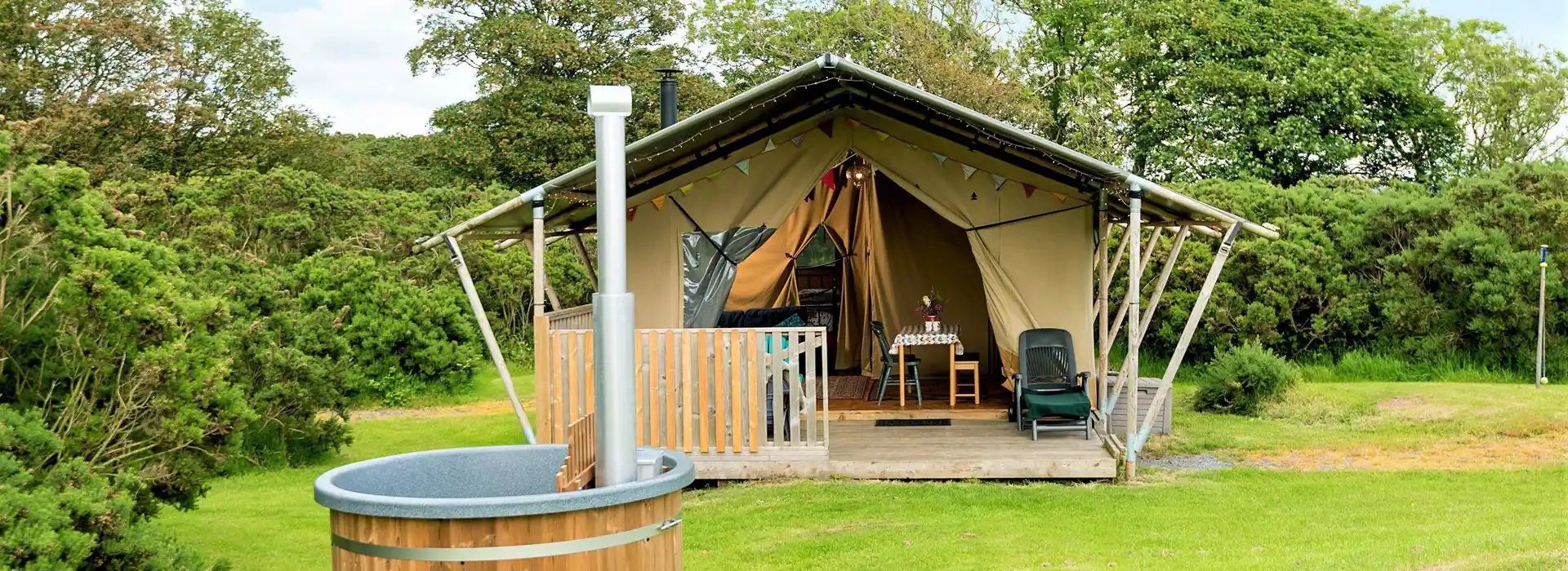 Best one night glamping with hot tubs