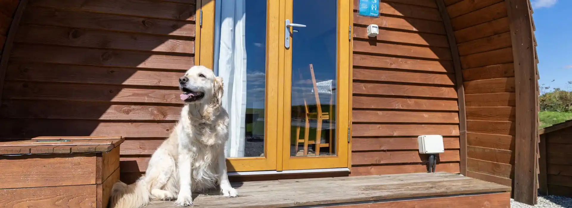 Dog friendly camping pods in Scotland